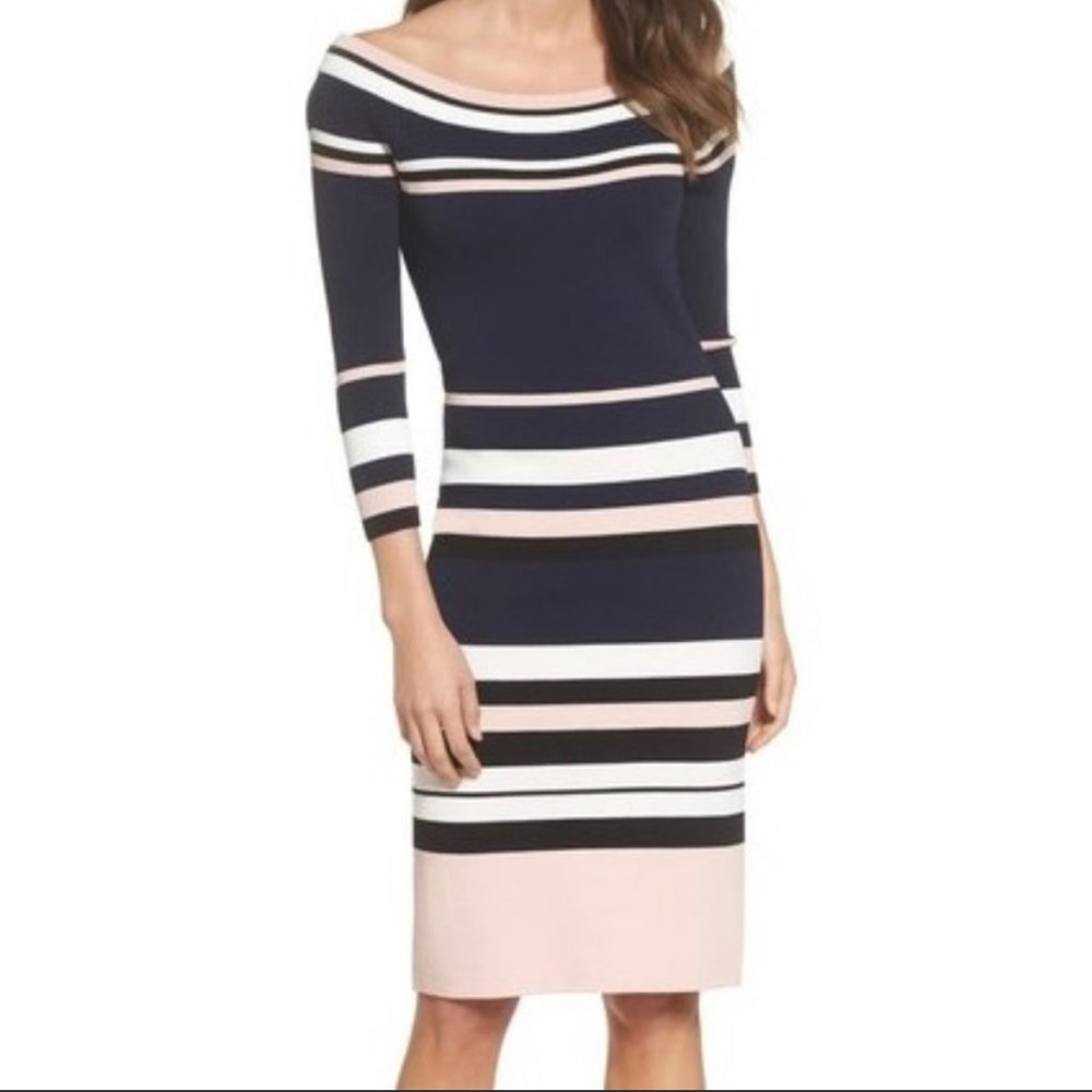 Eliza J stripe sweater dress